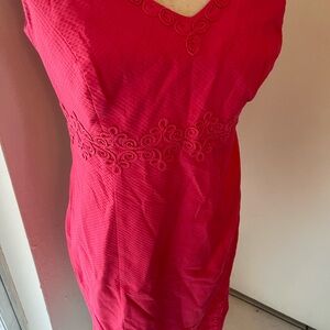 Boden Vibrant Pink Midi Dress